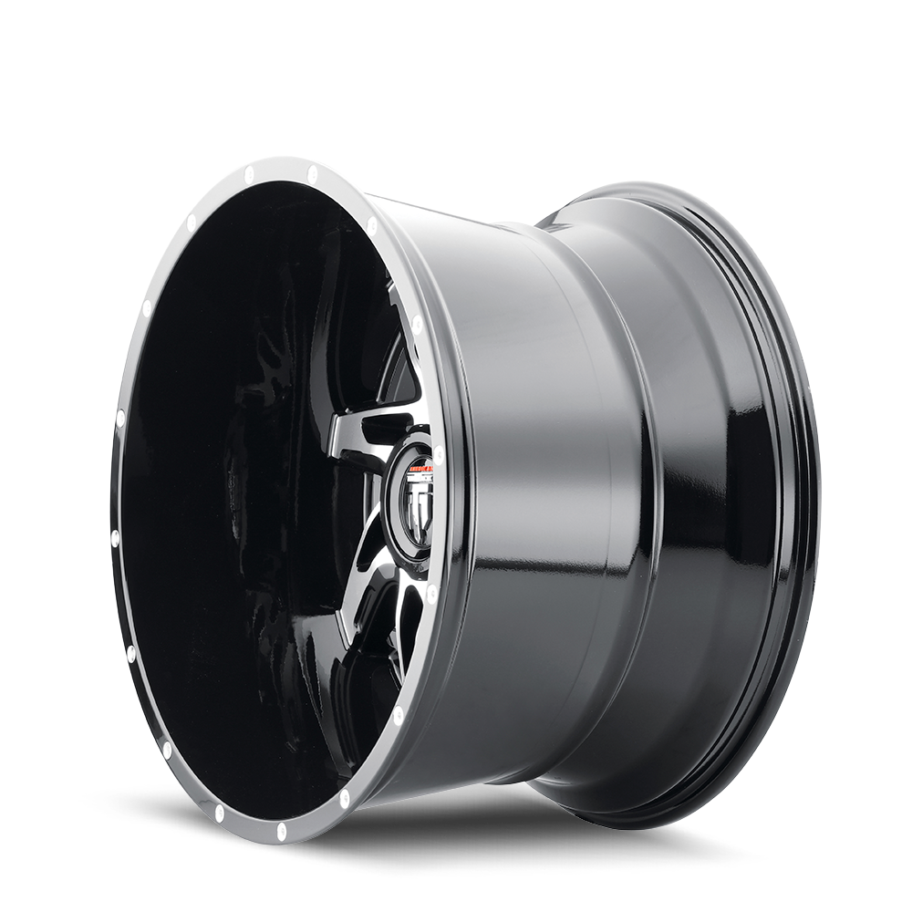 at183-221497bm american truxx spyder at183 gloss black machined 22x14 8-180 -76mm 125.2mm