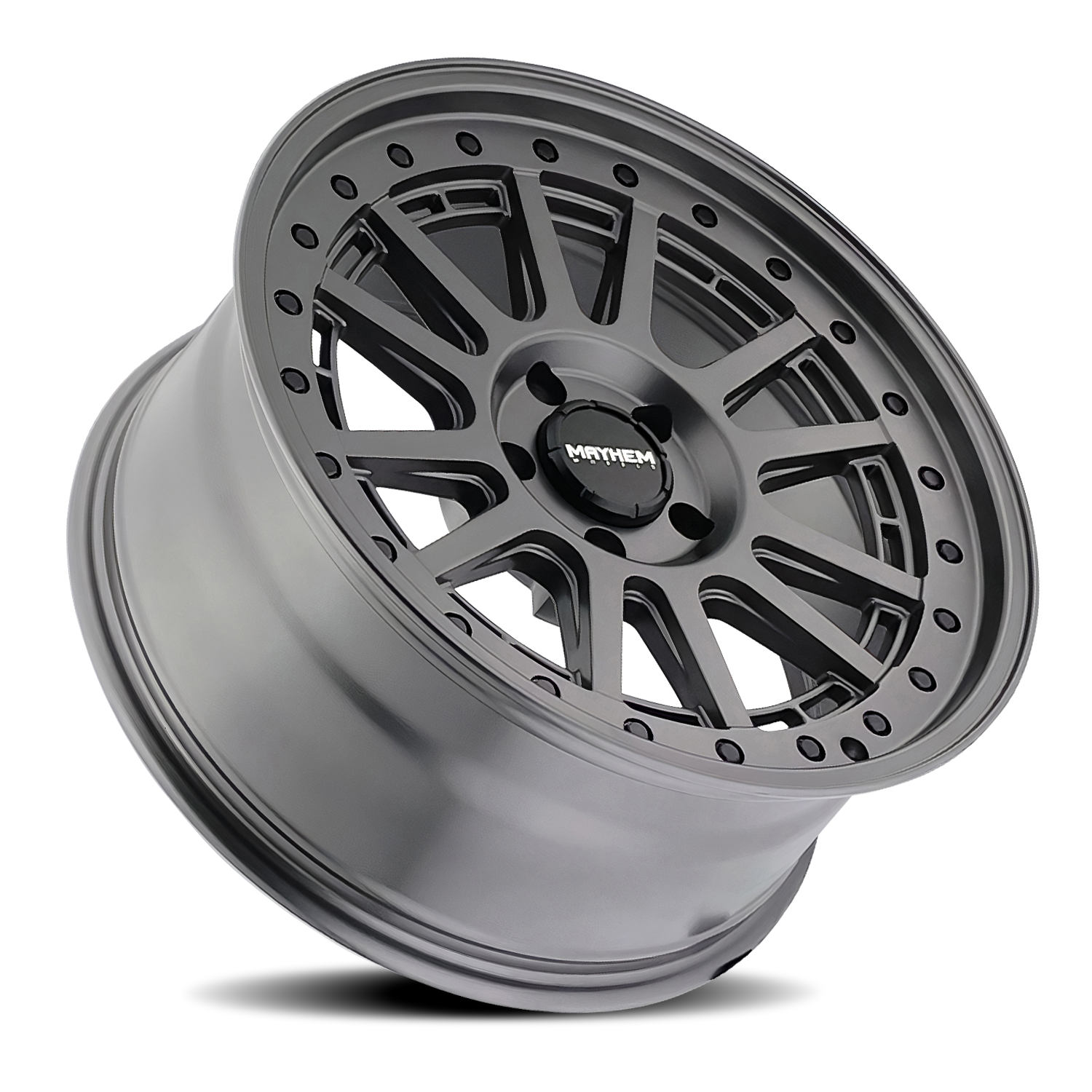 mayhem compass 8305 matte gunmetal w/ blk bolt 20x9 5-127 0mm 78.1mm