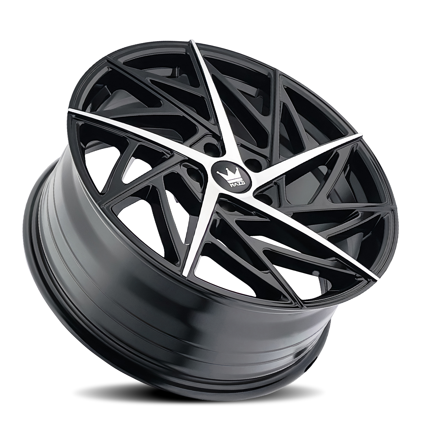 mazzi freestyle 377 gloss black machined 20x8.5 5-120 35mm 74.1mm
