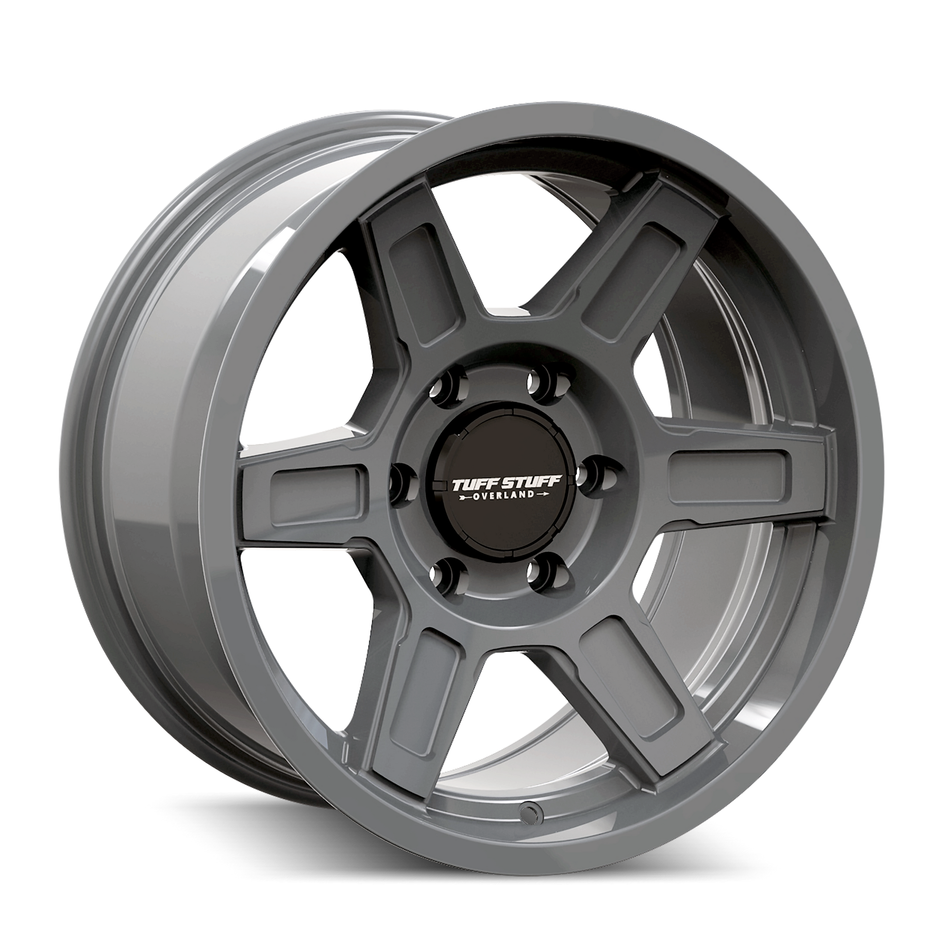 TUFFSTUFF ASCENT TS01 GLOSS GREY 17X8.5 6-120 0MM 66.9MM