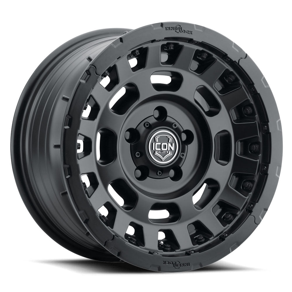ICON Alloys Hammer Pro 17x8.5 6x135 Satin Black - 21017856350SB