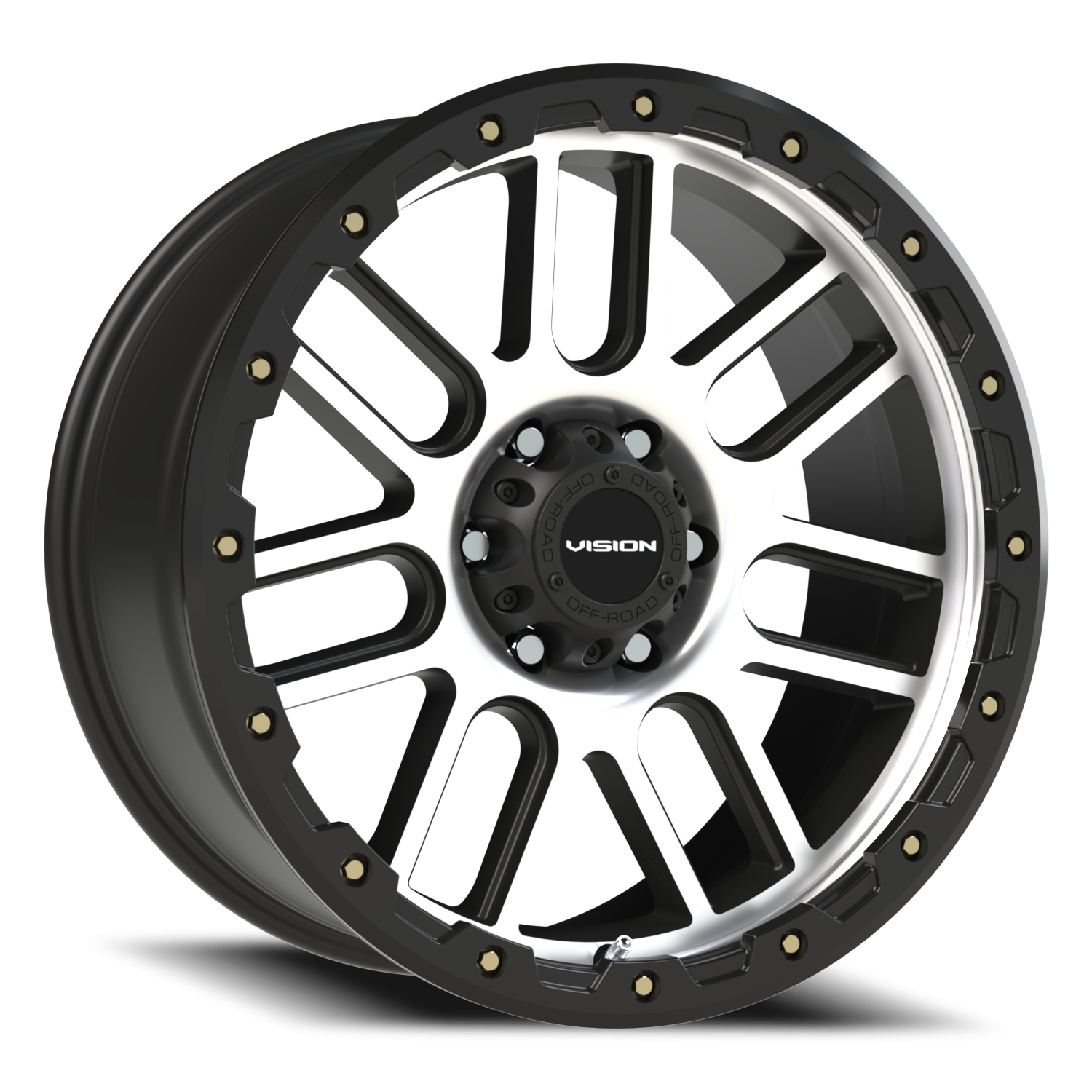 Vortec Nemesis Matte Black Machined Face - 6-135