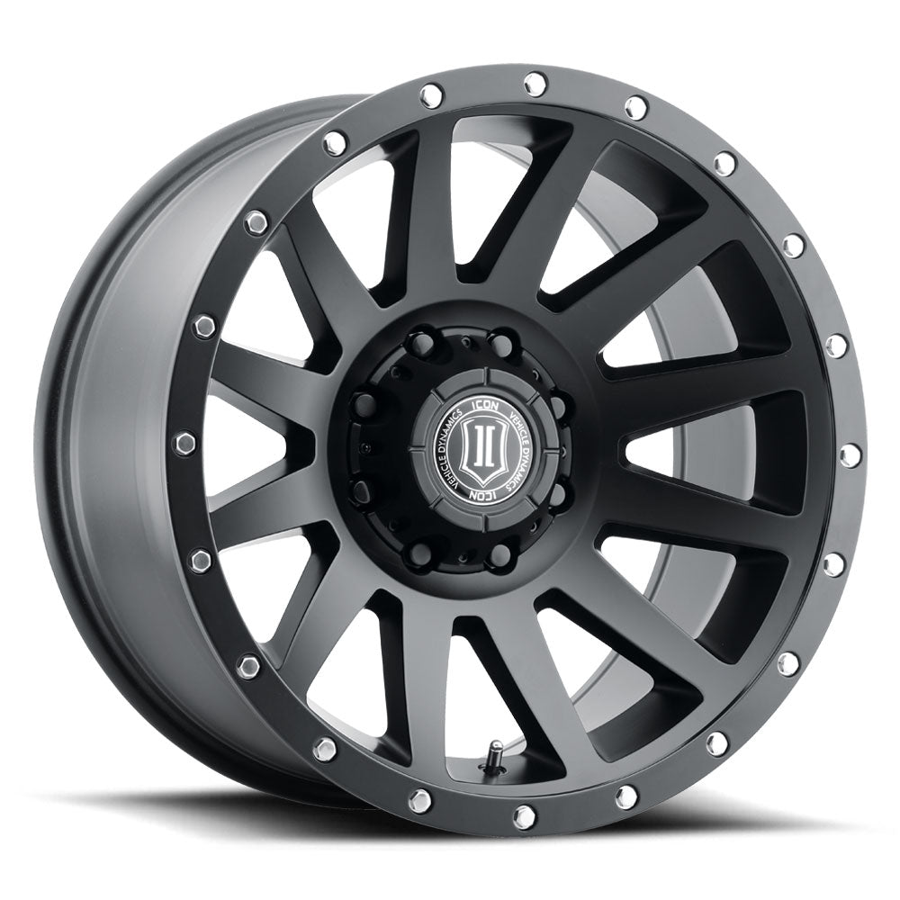 ICON Alloys Compression 20x10 8x165.1 Satin Black - 2020108047SB