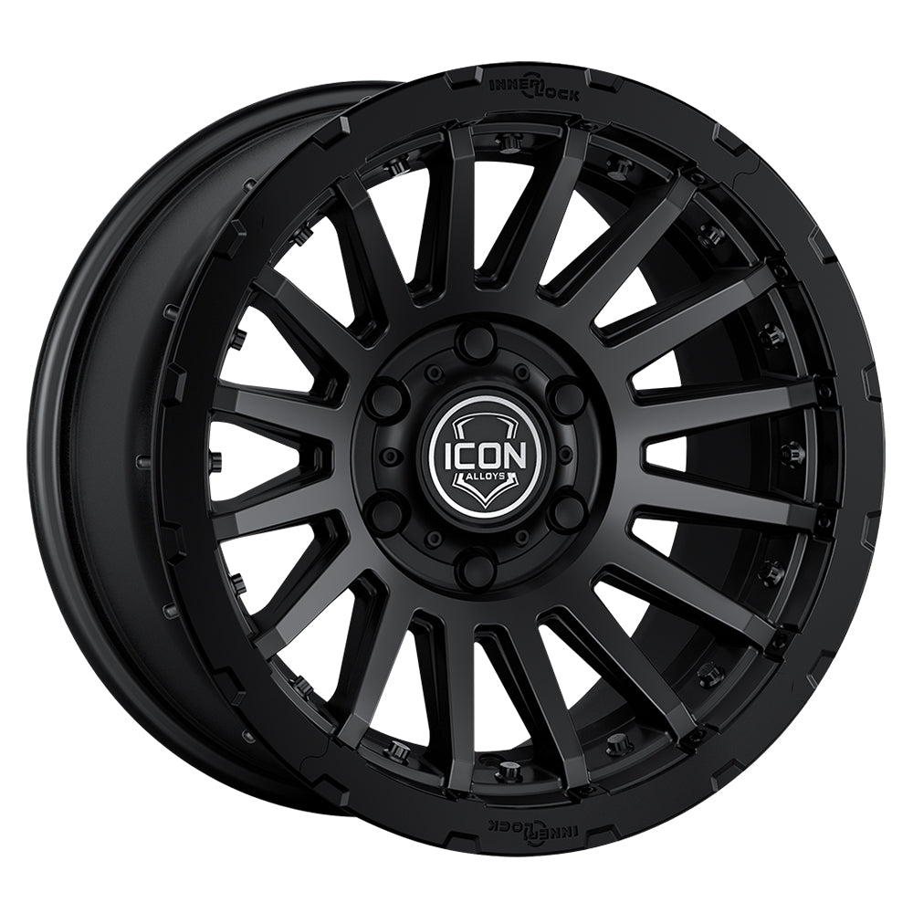 ICON Alloys Recon Pro 17x8.5 8x165.1 Satin Black - 23617858052SB