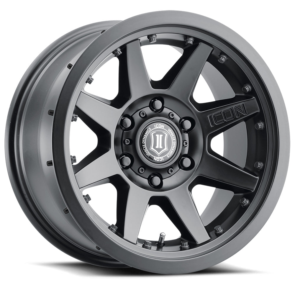 ICON Alloys Rebound Pro 17x8.5 5x114.3 Satin Black - 21817856547SB