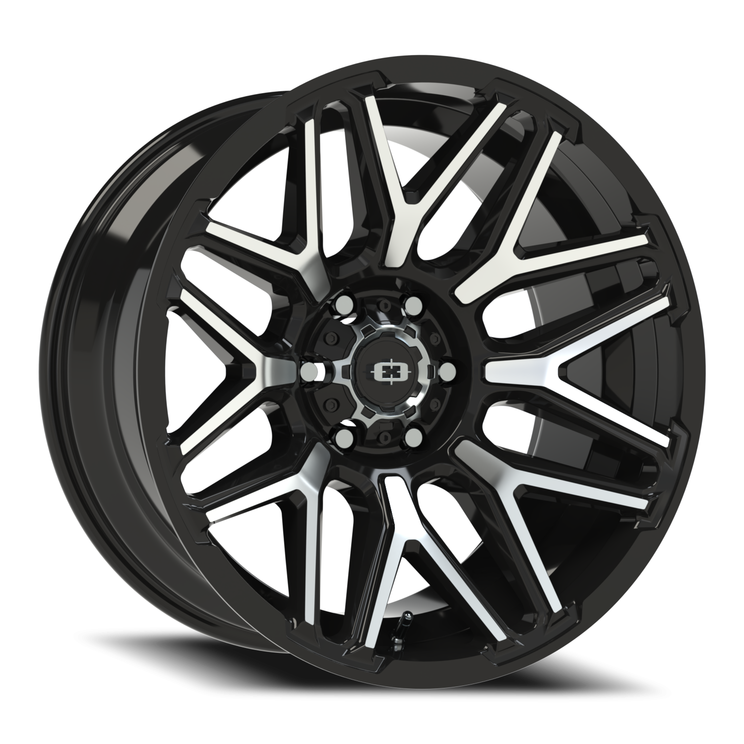 Vortec Rekluse Gloss Black Machined Face - 6-135