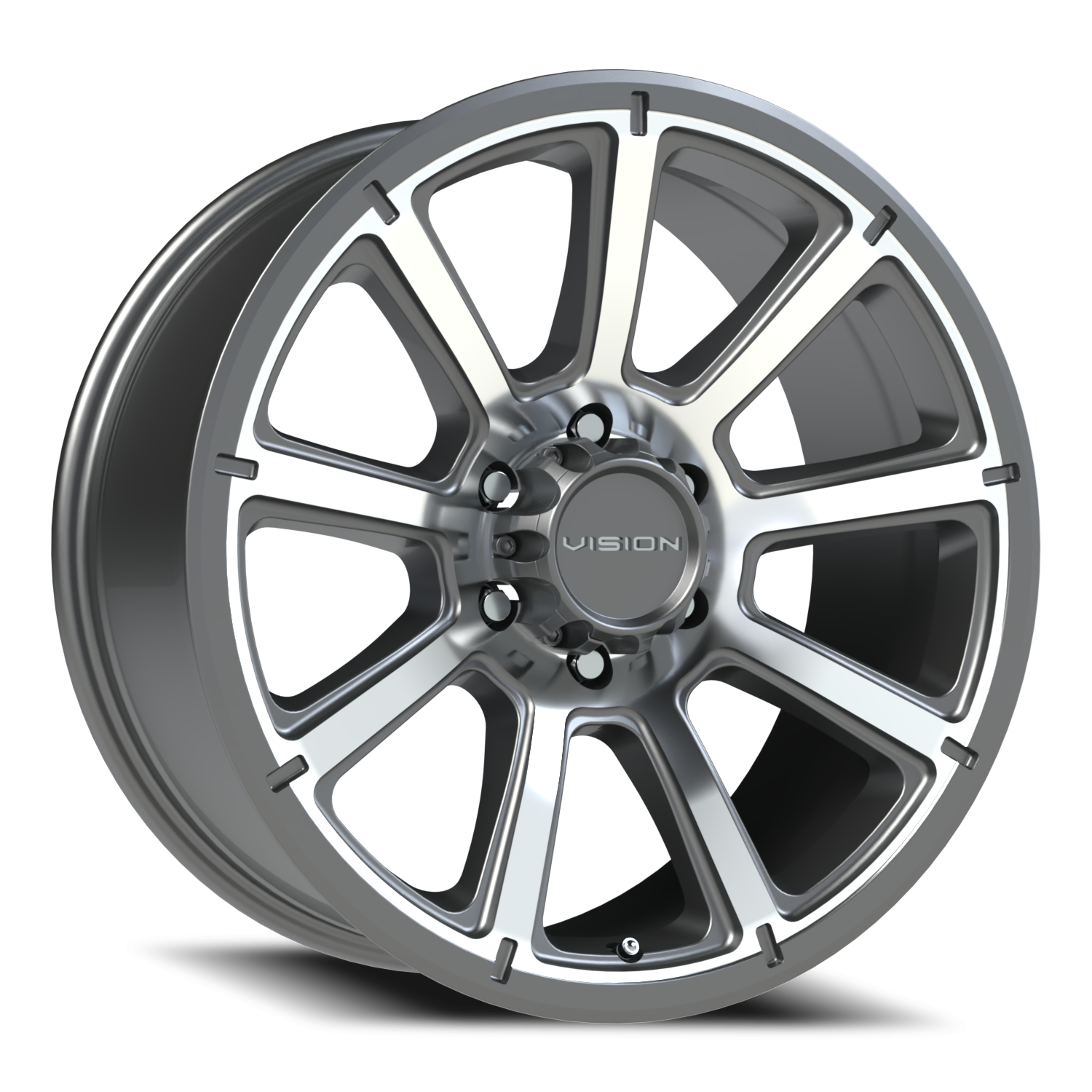 Vortec Turbine Gunmetal Machined Face - 6-135