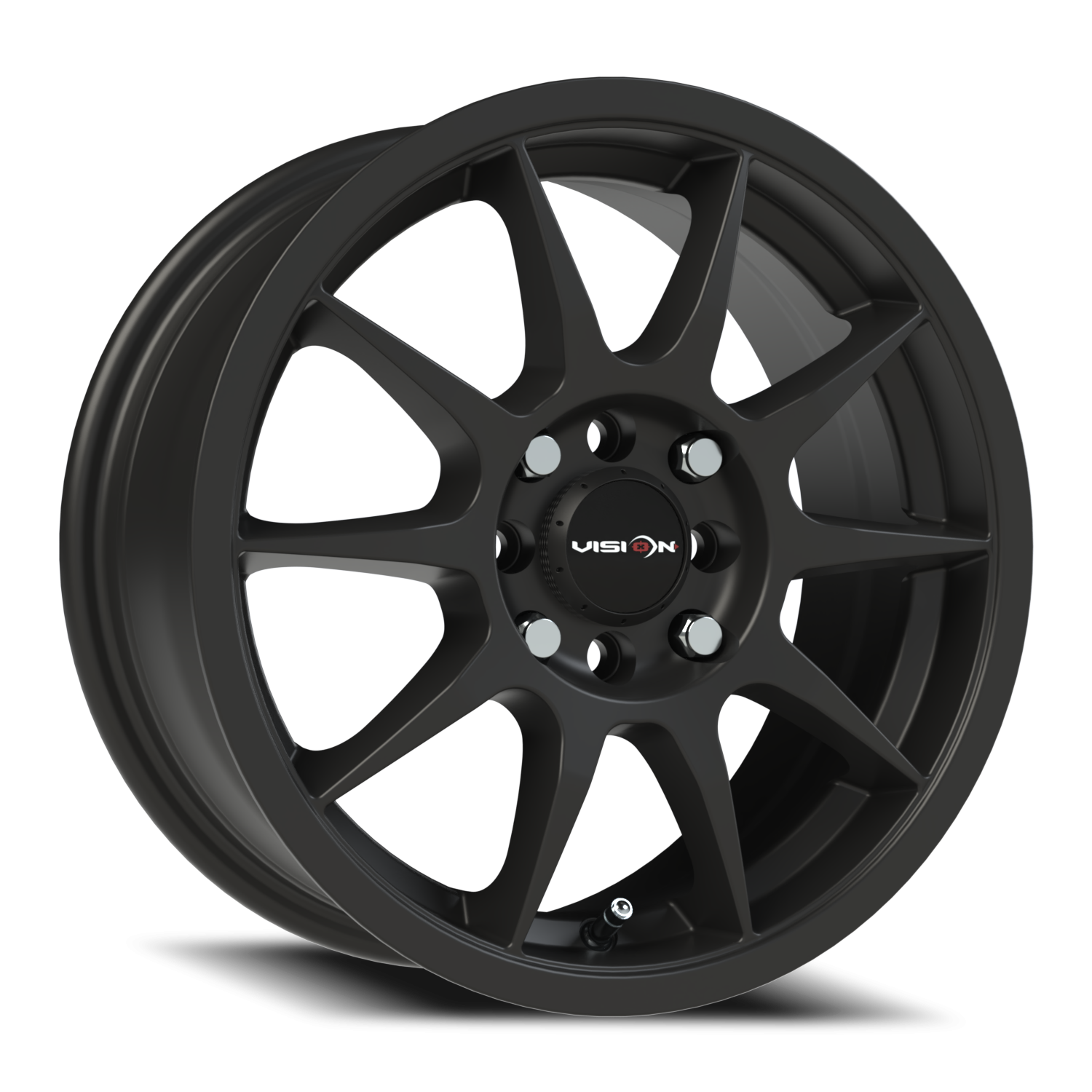 Vision Bane Matte Black - 4-100 / 4-4.25 (4-108)