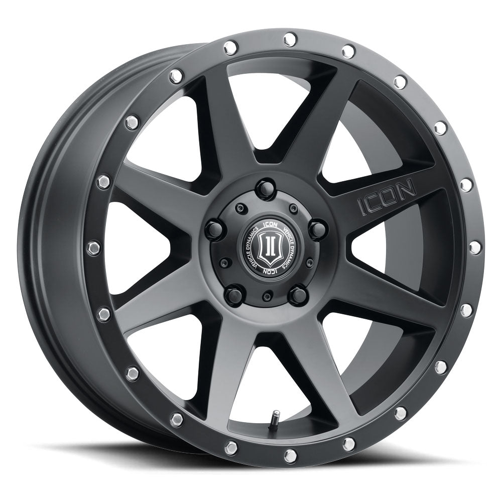 ICON Alloys Rebound 20x9 6x139.7 Satin Black - 1820908350SB