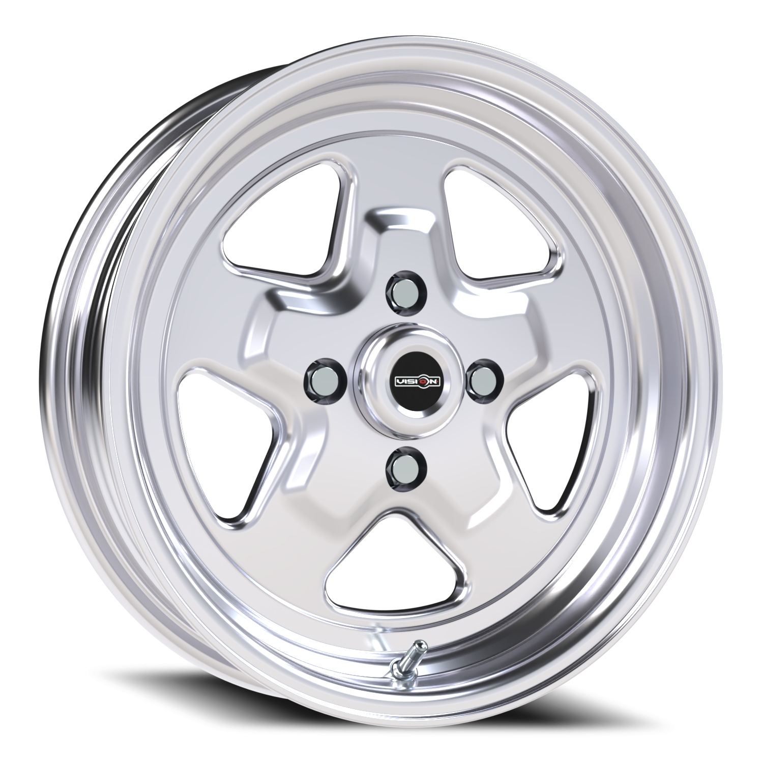 American Muscle Nitro 15X4 Polished - 4-4.25 (4-108)