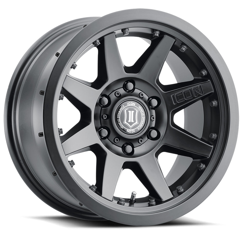 ICON Alloys Rebound Pro 17x8.5 5x139.7 Satin Black - 21817858547LBSB