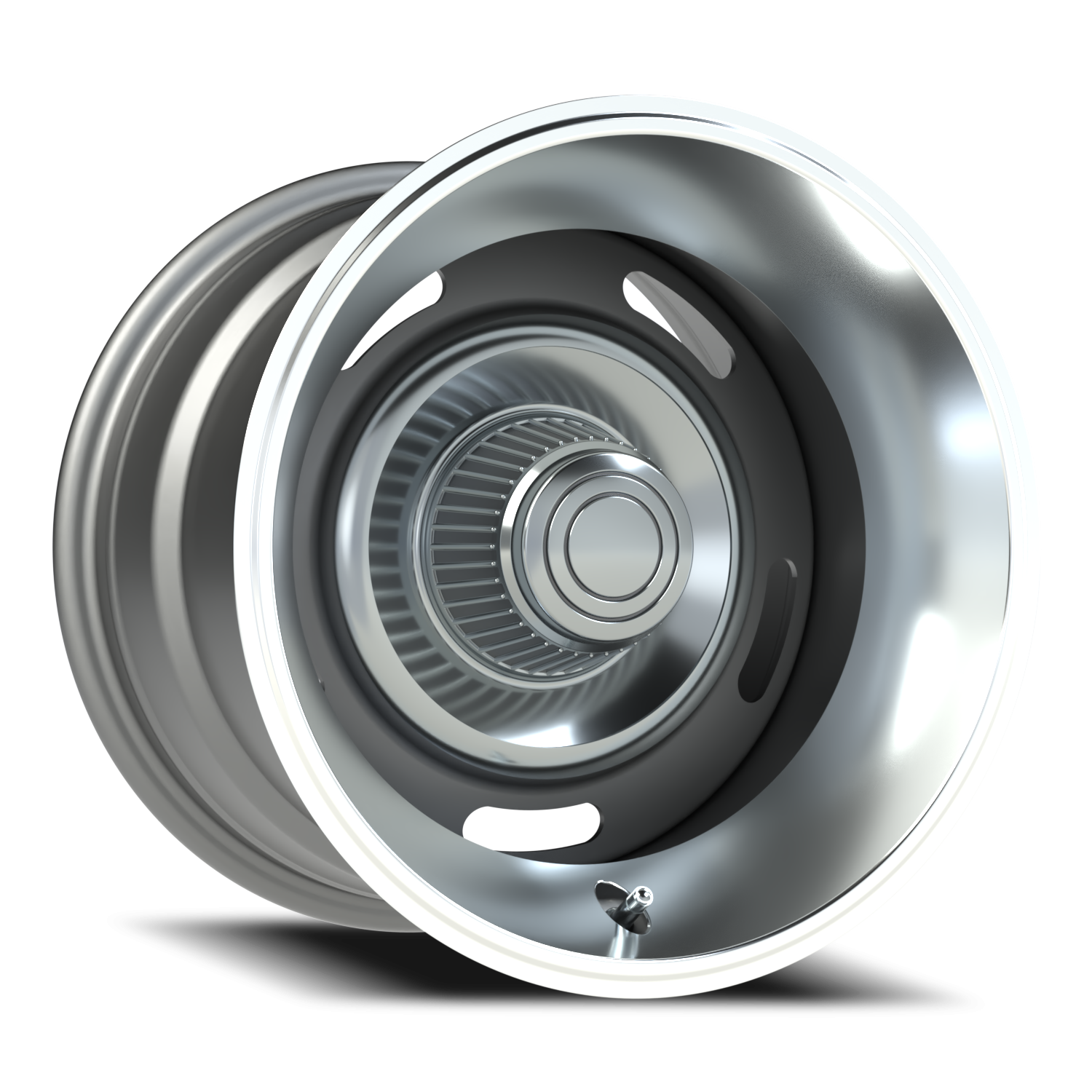 American Muscle Rally Aluminum Silver - 5-4.5 (5-114.3) / 5-4.75 (5-120.65)