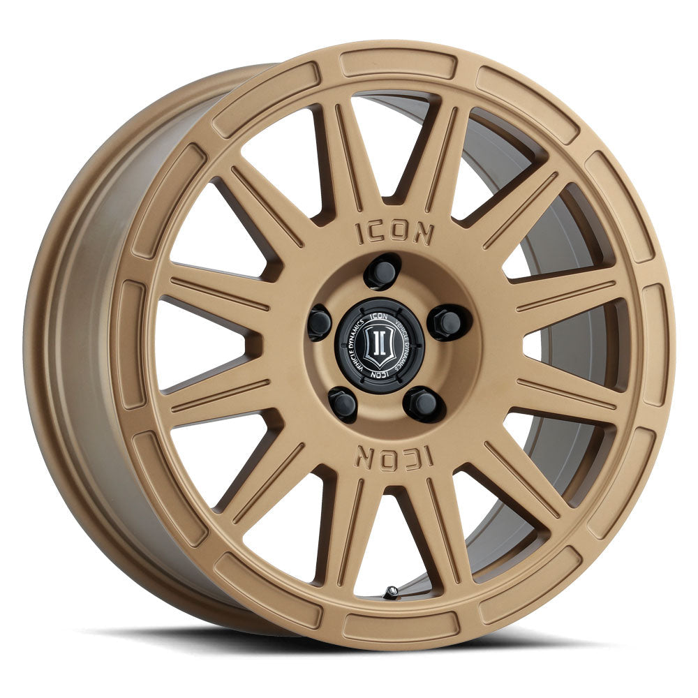 ICON Alloys Ricochet 17x8 5x100 Satin Gold - 7017805060SG