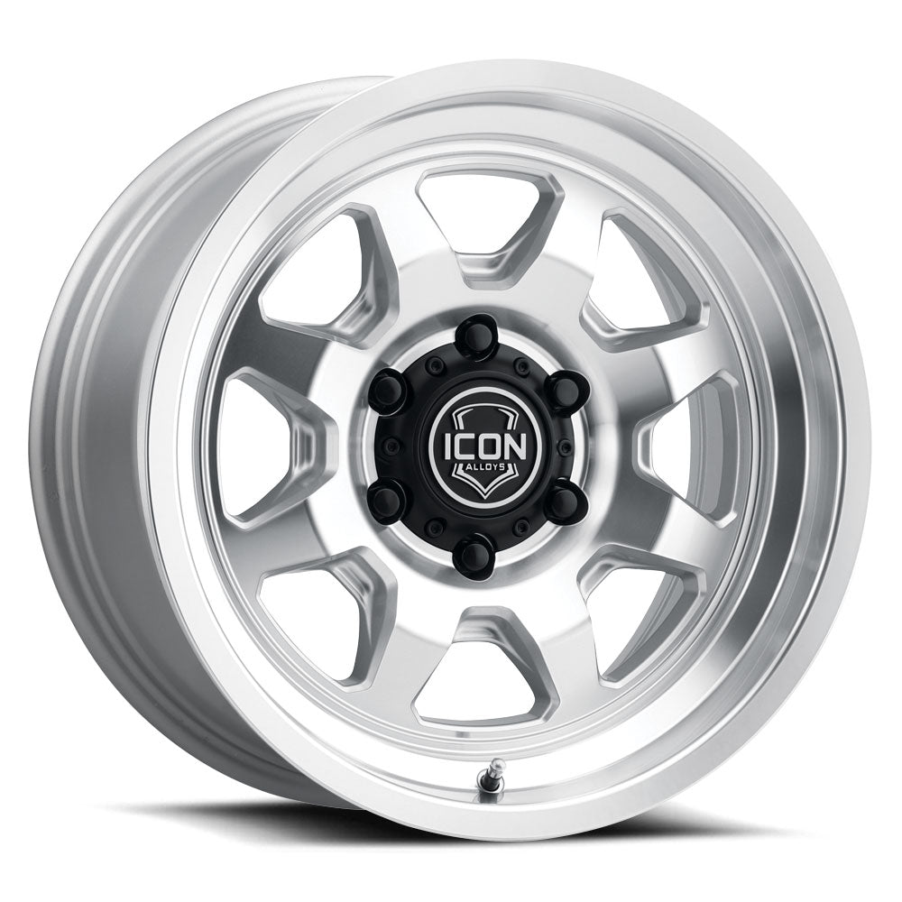 ICON Alloys Nuevo 17x8.5 6x139.7 Silver Machined - 8117858347SM