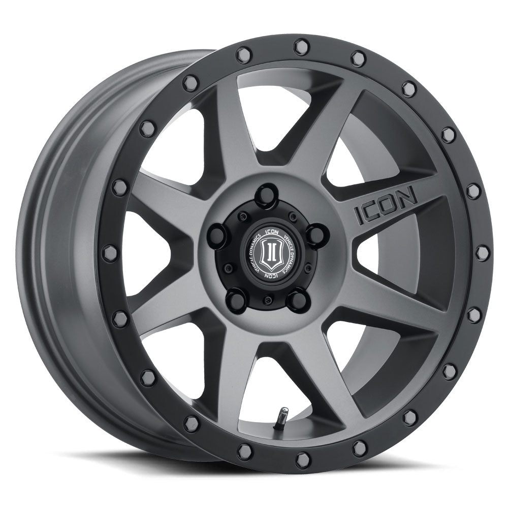 ICON Alloys Rebound 17x8.5 5x139.7 Titanium - 1817858547TT