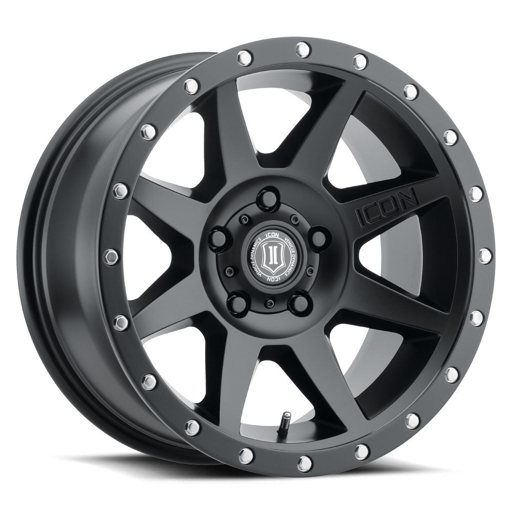 ICON Alloys Rebound 17x8.5 5x114.3 Satin Black - 1817856547SB
