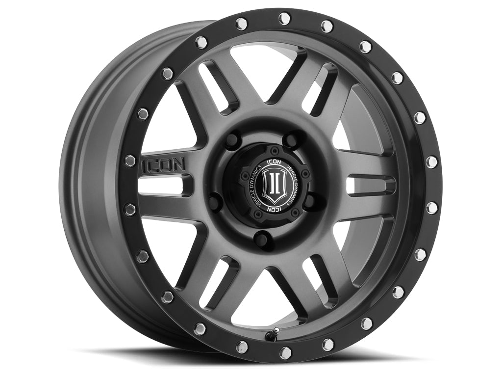 ICON Alloys Six Speed 17x8.5 6x139.7 Gun Metal - 1417858347GM