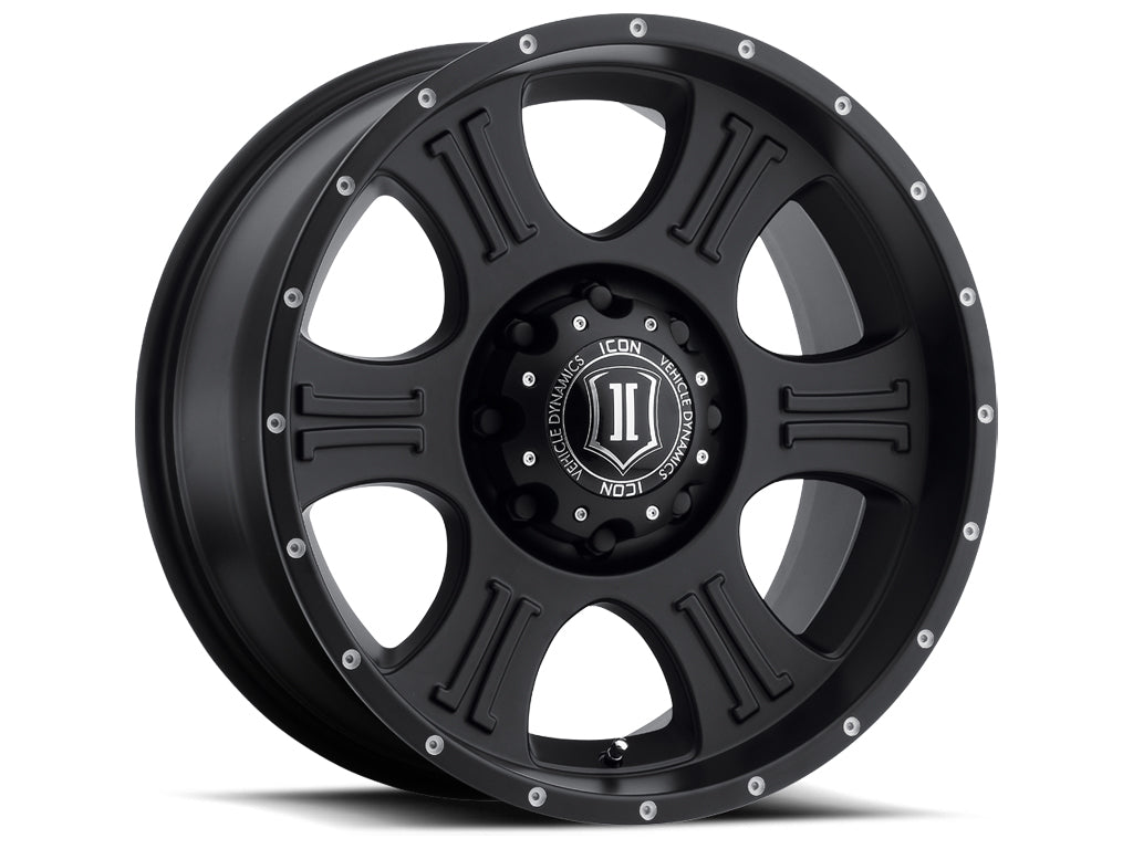 ICON Alloys Shield 20x9 5x150 Satin Black - 1020905556SB