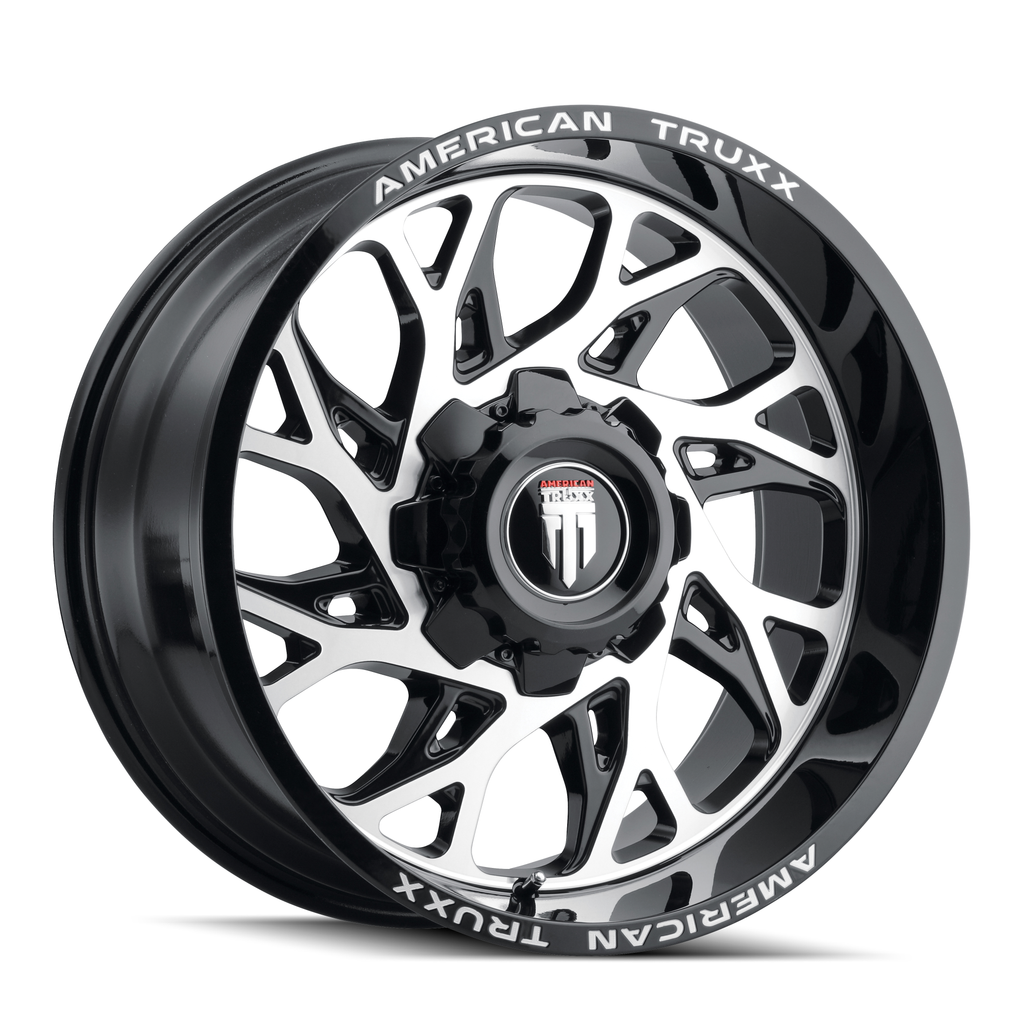 AMERICAN TRUXX DESTINY AT1913 GLOSS BLACK MILLED 24X14 8-170 -76MM 125.2MM