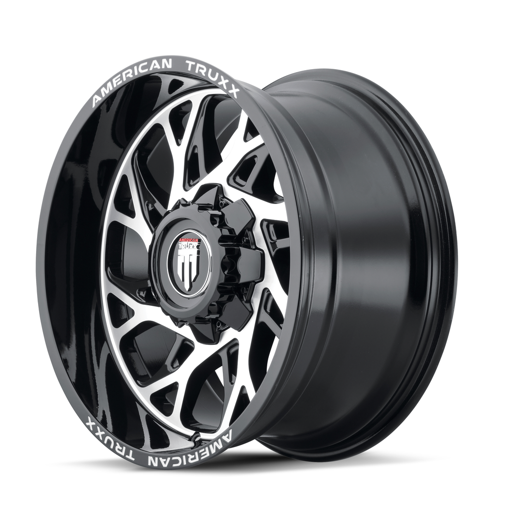 american truxx destiny at1913 gloss black milled 24x14 8-170 -76mm 125.2mm