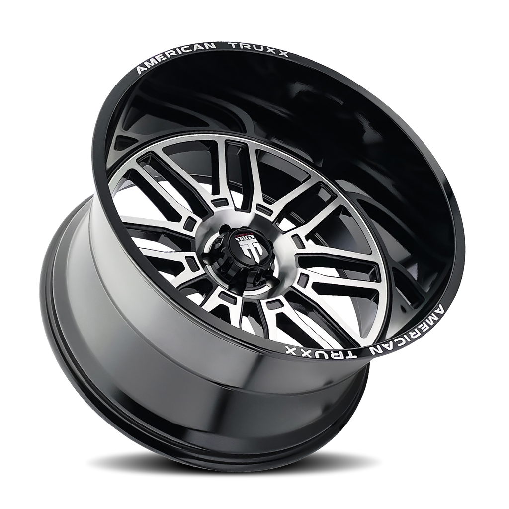 american truxx restless at1915 black milled 22x12 6-135 -44mm 87.1mm