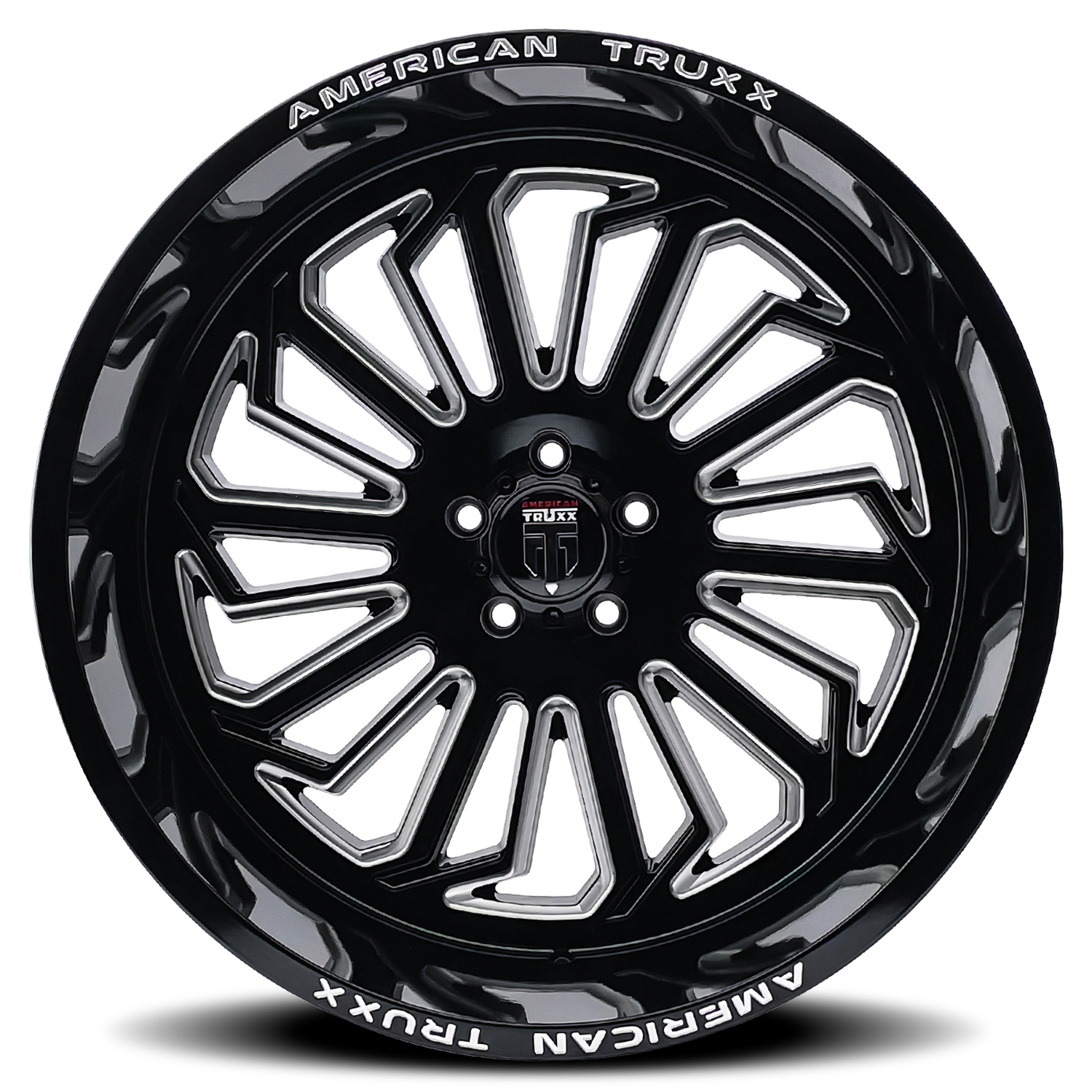 American Truxx BUTCHER wheel in Gloss Black Milled — view 3