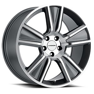 American Muscle Stunner 20X11 Anthracite Machined Face - 5-120