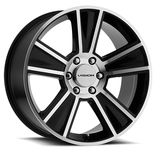 American Muscle Stunner 20X11 Gloss Black Machined Face - 5-120