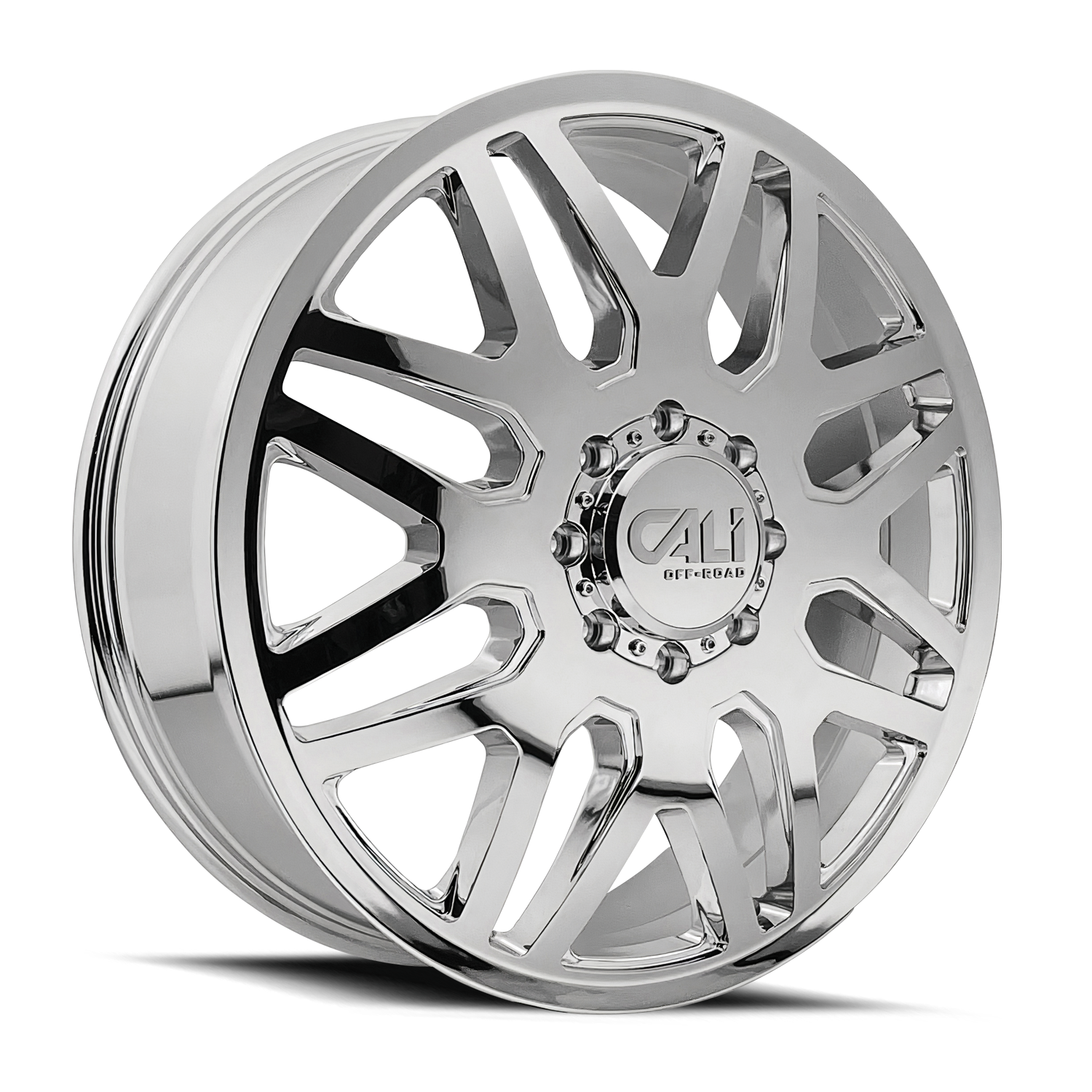 CALI OFF-ROAD-OFFROAD INVADER DUALLY 9115D CHROME 22X8.25 8-200 -192MM 142MM