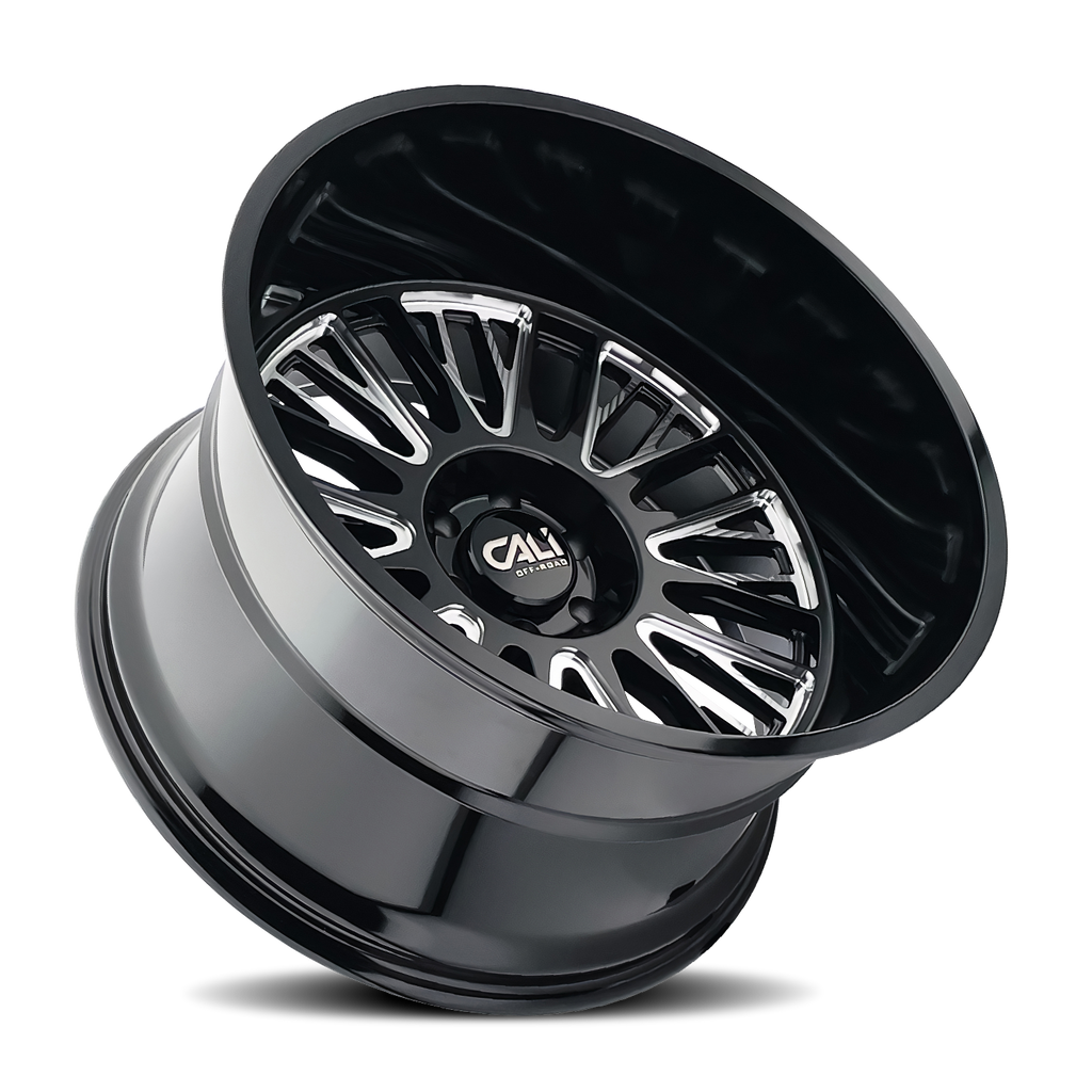 cali off-road vertex 9116 black milled 24x14 6-135 -76mm 87.1mm