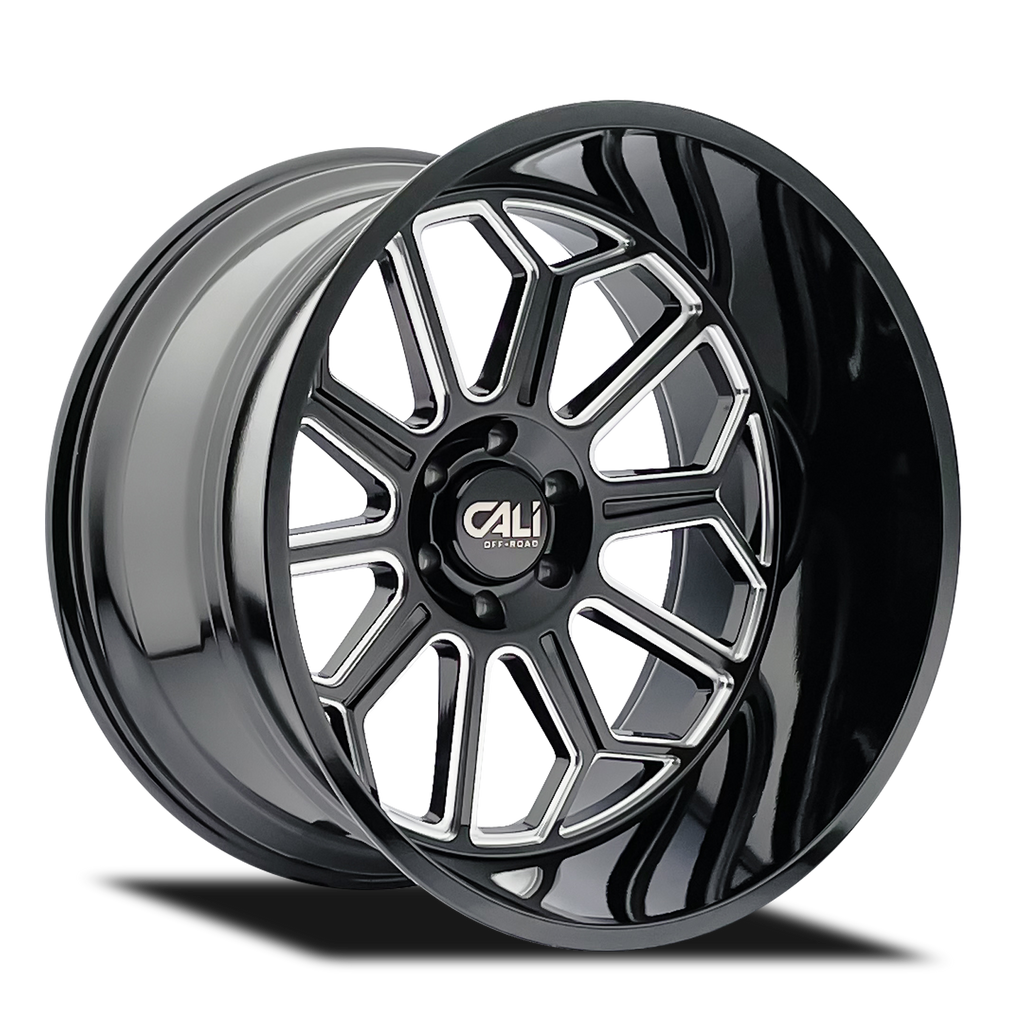 CALI OFF-ROAD AUBURN 9117 GLOSS BLACK MILLED 20X10 6-139.7 -25MM 106MM