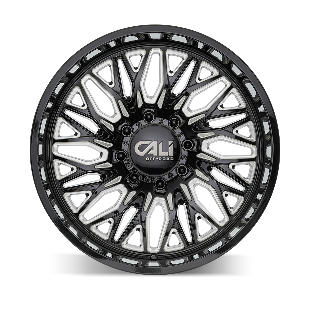 Cali Off-Road CRUSHER wheel in Gloss Black Milled — view 2