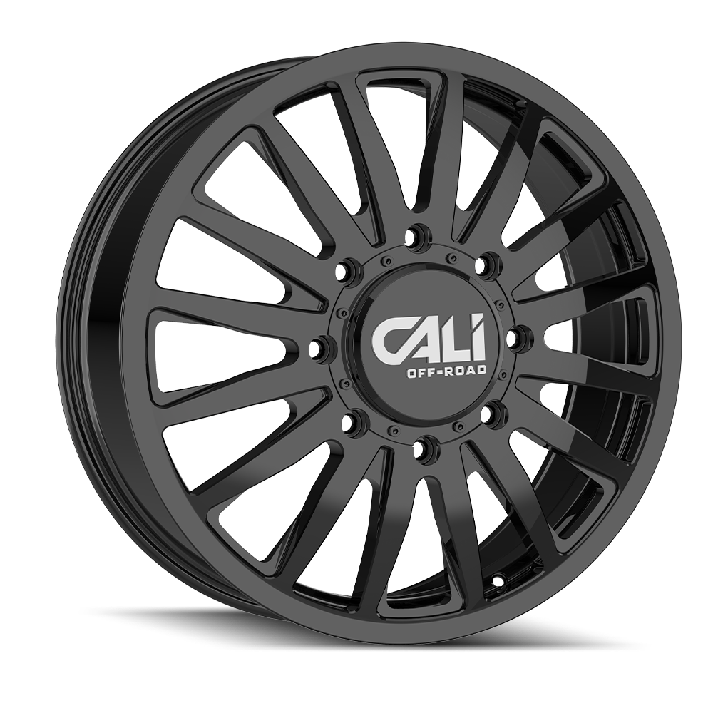 CALI OFF-ROAD SUMMIT DUALLY 9110D GLOSS BLACK 20X8.25 8-210 115MM 154.2MM