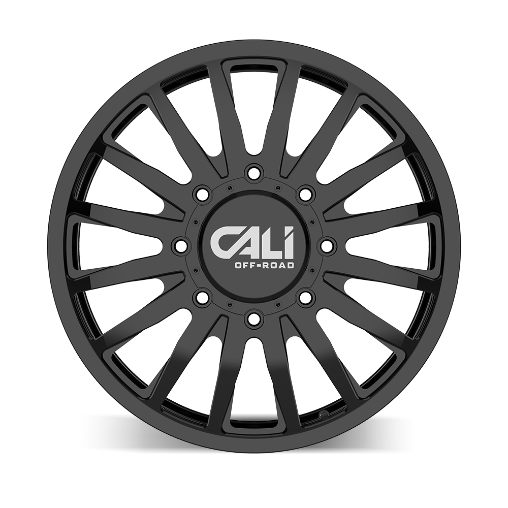 cali off-road summit dually 9110d gloss black 22x8.25 8-200 115mm 142mm