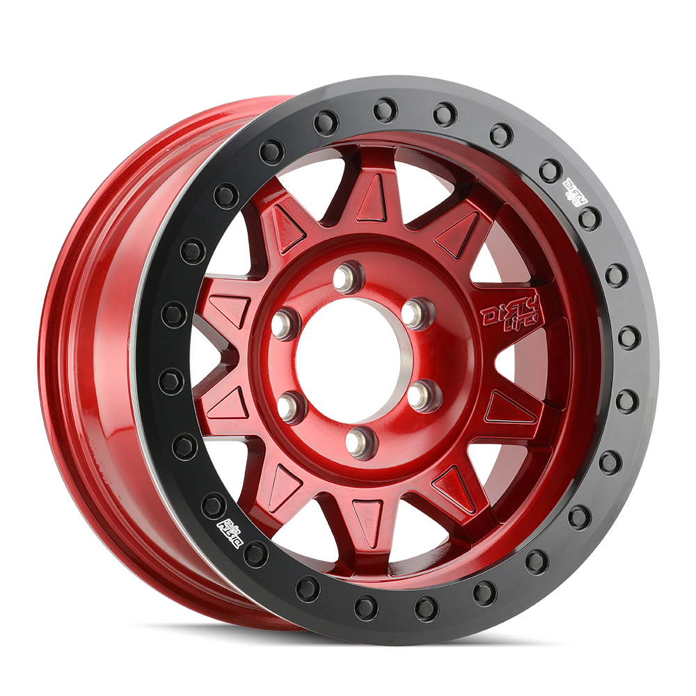 DIRTY LIFE ROADKILL RACE 9302 GLOSS CRIMSON CANDY RED 17X9 5-127 -14MM 71.5MM