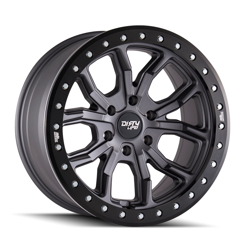 DIRTY LIFE DT-1 9303 SATIN GUNMETAL 17X9 5-127 -38MM 78.1MM