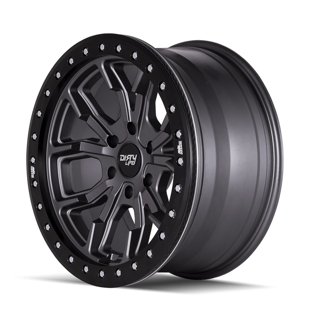 dirty life dt-1 9303 satin gunmetal 17x9 5-114.3 -12mm 72.6mm