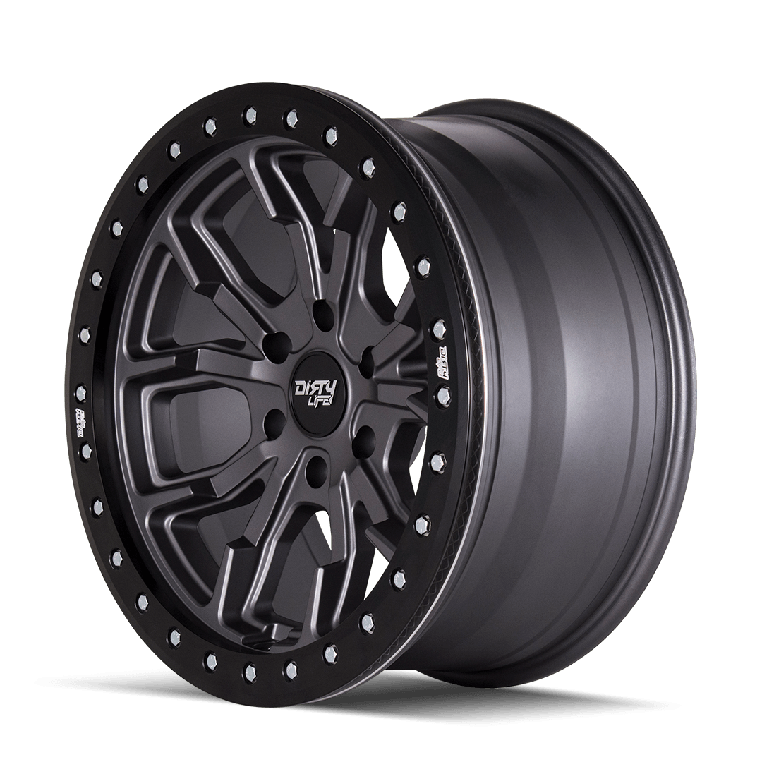 dirty life dt-1 9303 satin gunmetal 17x9 5-127 -38mm 78.1mm