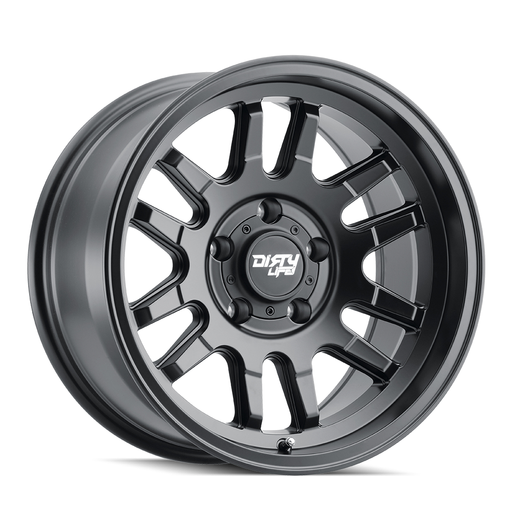 DIRTY LIFE CANYON 9310 MATTE BLACK 17X9 6-135 0MM 87.1MM