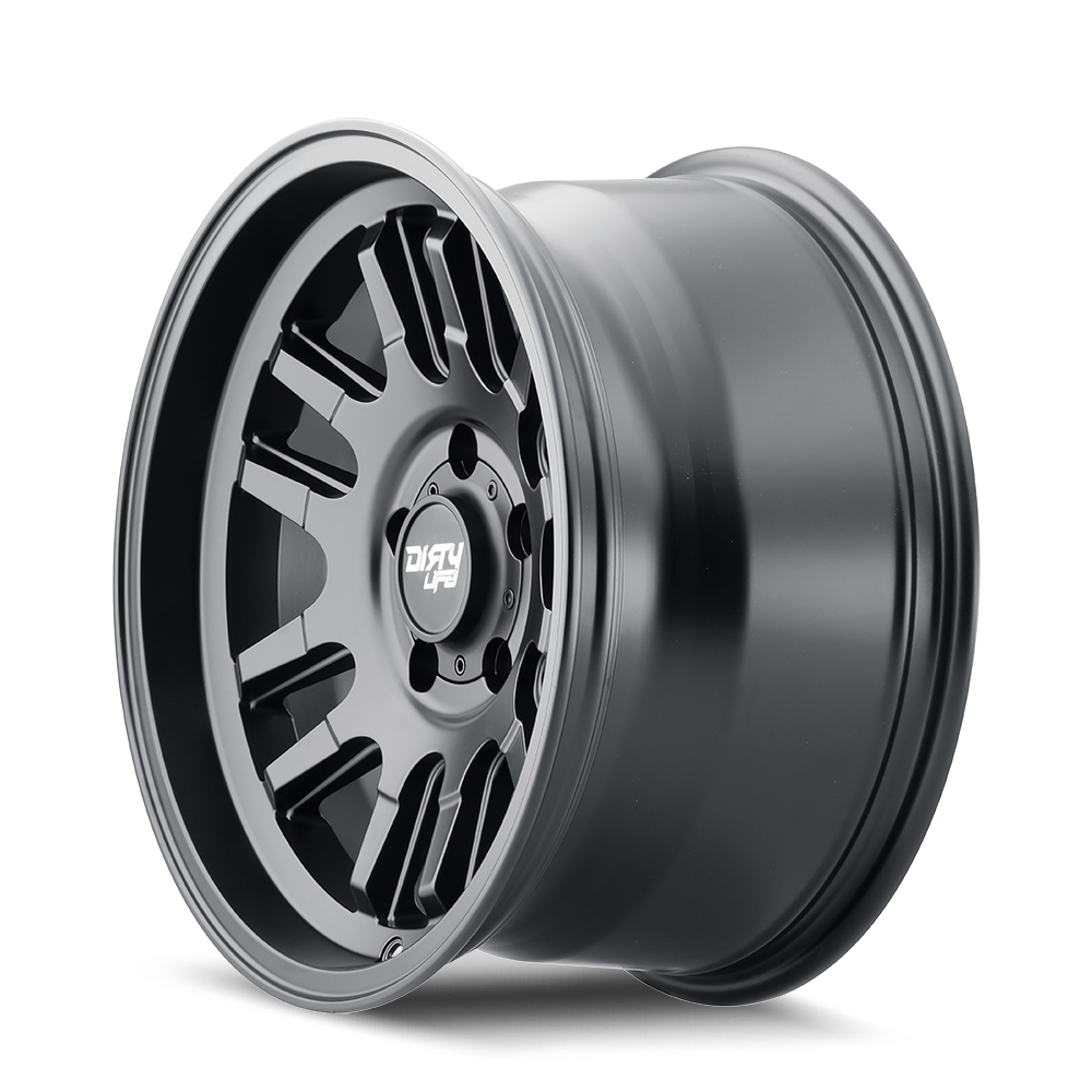 dirty life canyon 9310 matte black 17x9 5-127 -12mm 71.5mm
