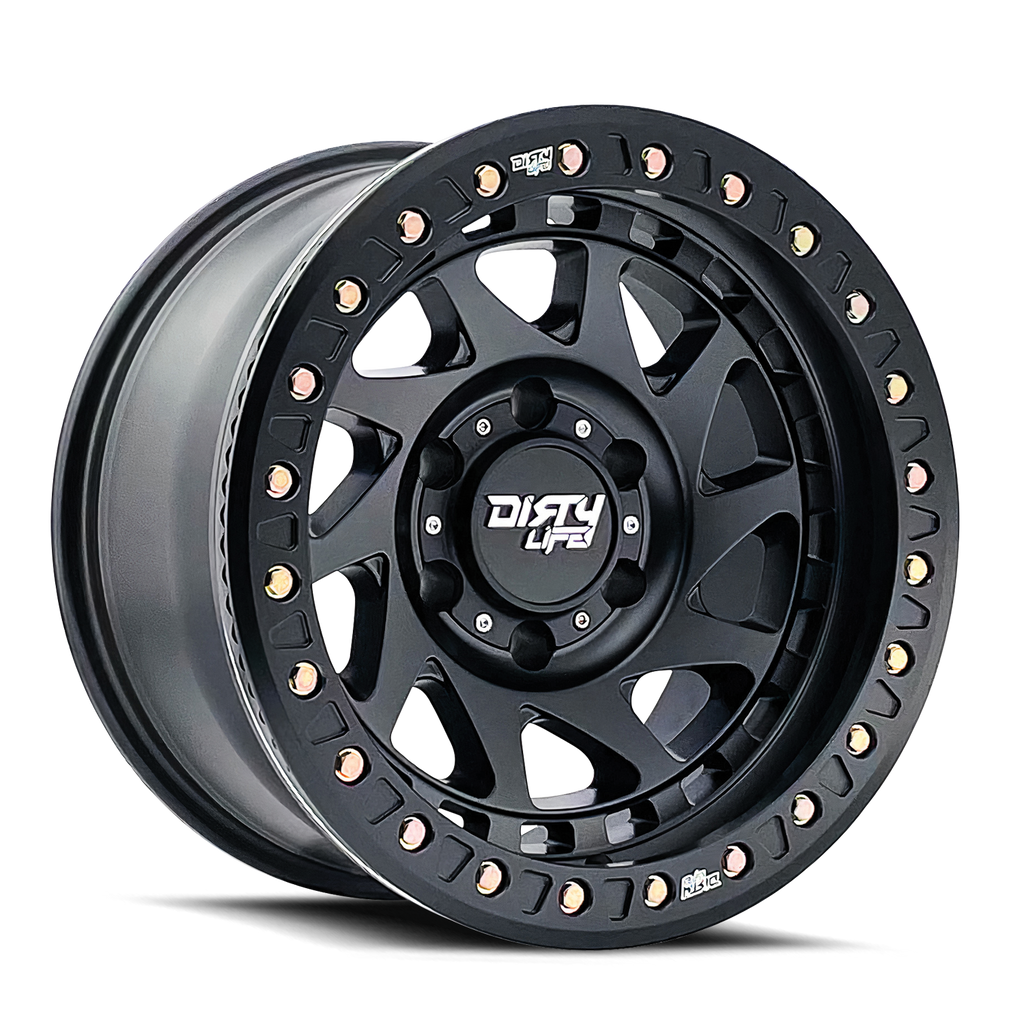 DIRTY LIFE ENIGMA RACE 9313 MATTE BLACK 17X9 8-170 -12MM 125.2MM