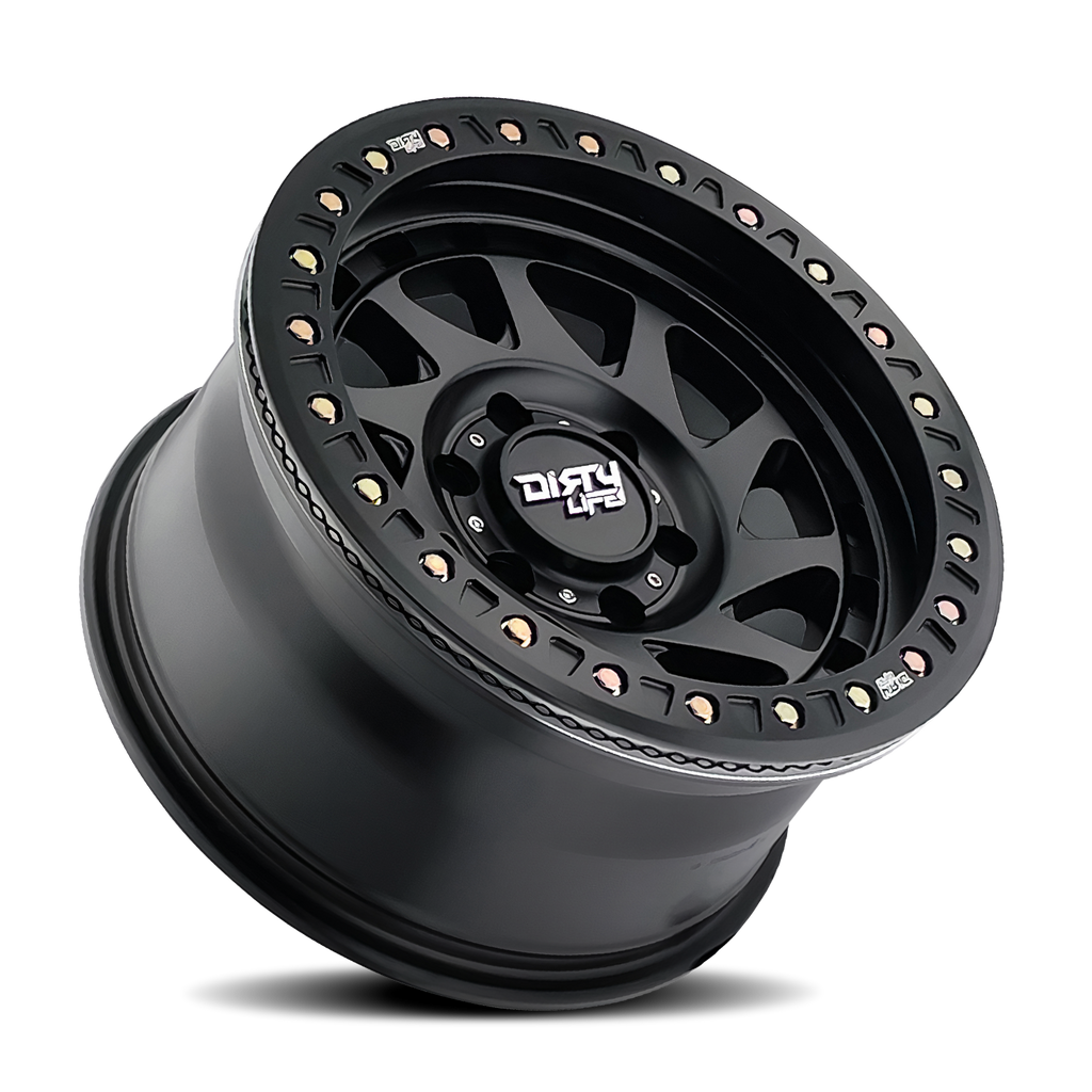 dirty life enigma race 9313 matte black 17x9 6-135 -12mm 87.1mm