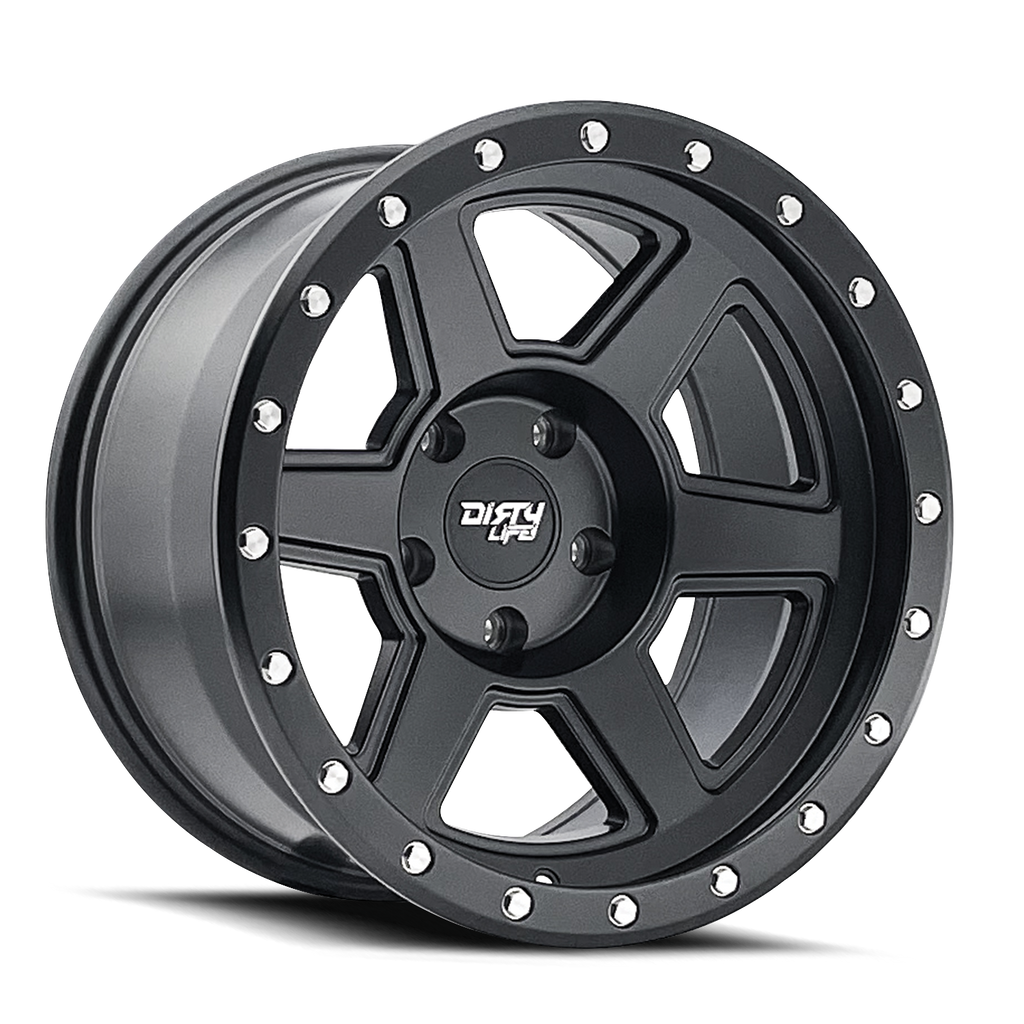 DIRTY LIFE COMPOUND 9315 MATTE BLACK 20X10 8-170 -25MM 125.2MM