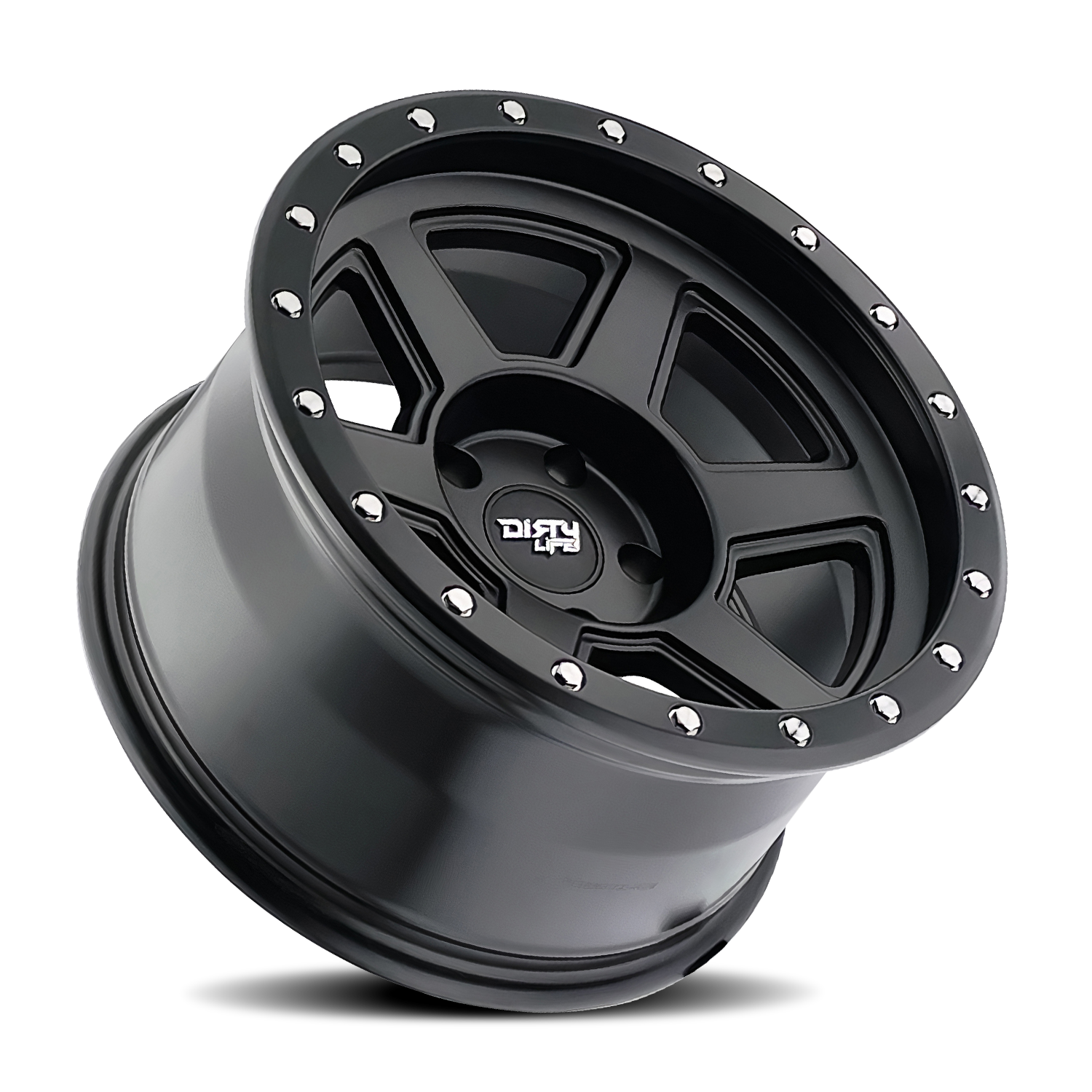 dirty life compound 9315 matte black 17x9 5-139.7 -12mm 108mm