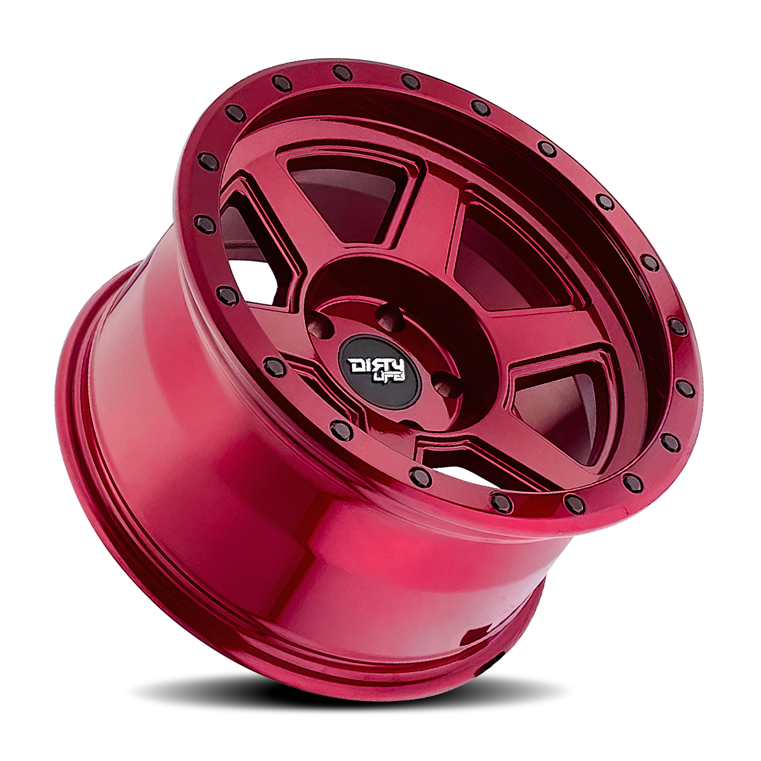 dirty life compound 9315 crimson candy red 20x10 8-165.1 -25mm 125.2mm