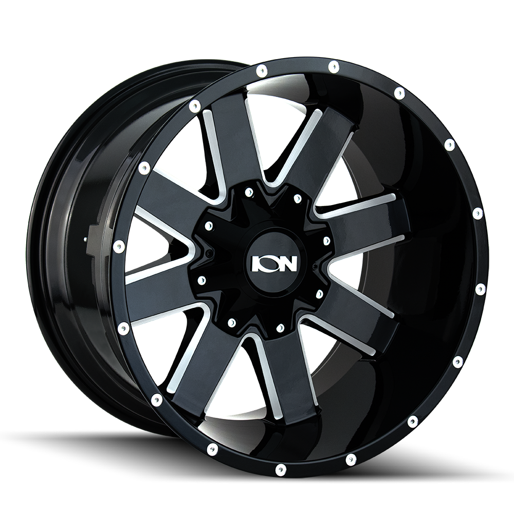 ION 141 20x9 wheel in Gloss Black/Milled Spokes