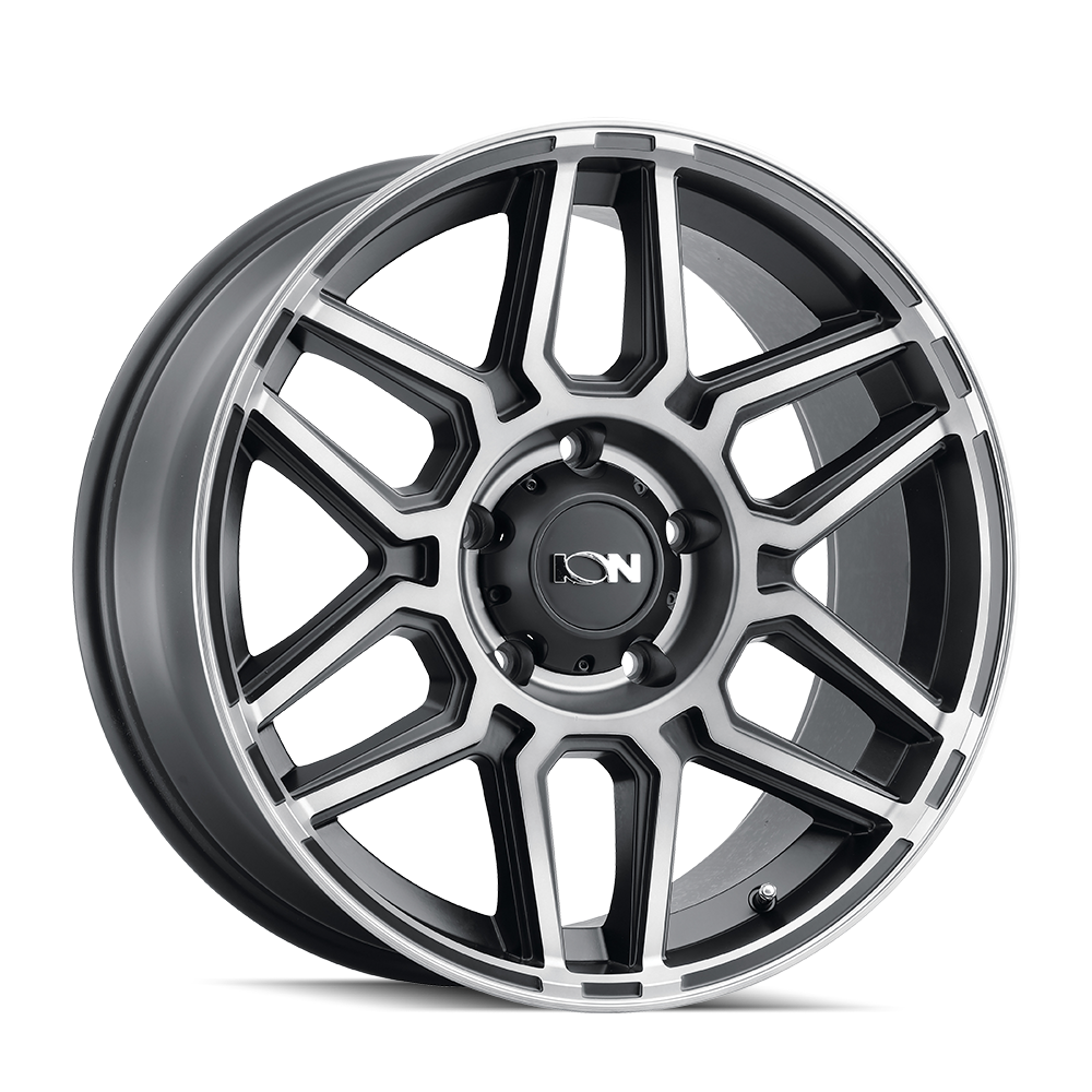 ION 146 MATTE BLACK MACHINED WITH DARK 20X9 6-139.7 18MM 106MM