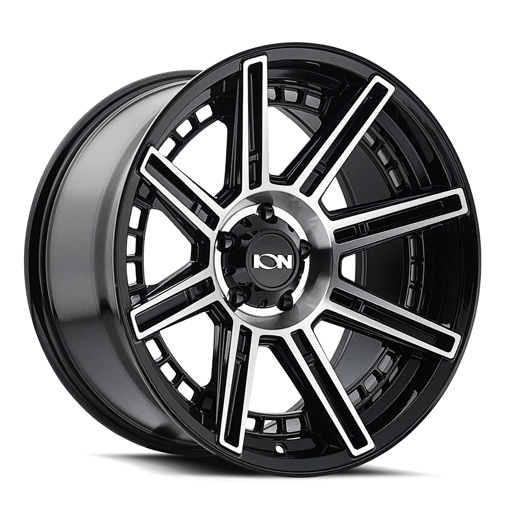 ION 149 GLOSS BLACK MACHINED 20X9 8-165.1 -12MM 125.2MM