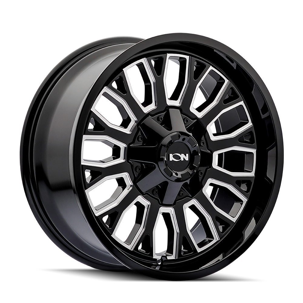 ION 152 GLOSS BLACK MILLED 20X9 8-165.1 0MM 125.2MM