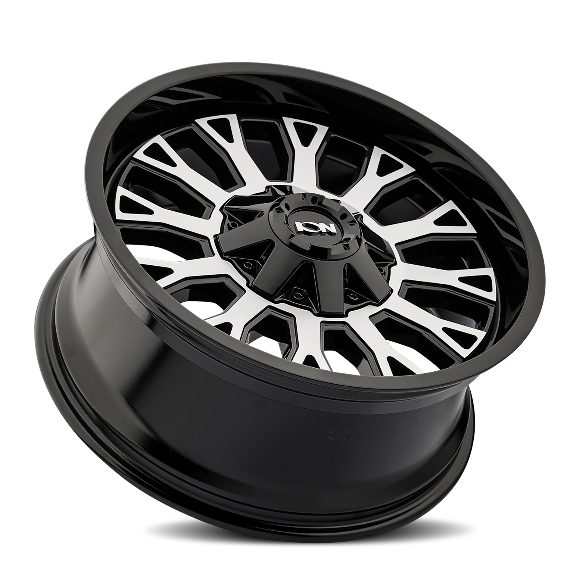 ion 152 gloss black machined 20x9 8-180 0mm 124.1mm